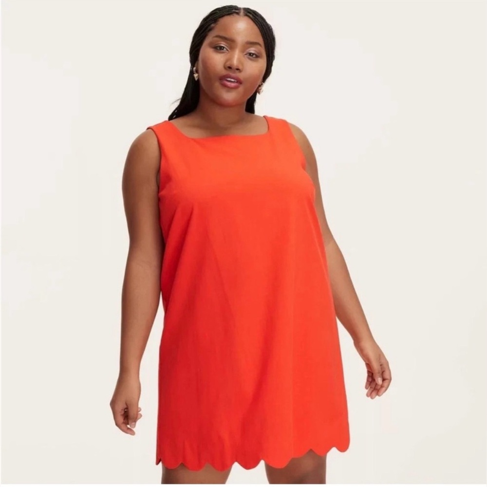 Kate Spade Target Colab Women's Orange Scallop Hem Dress